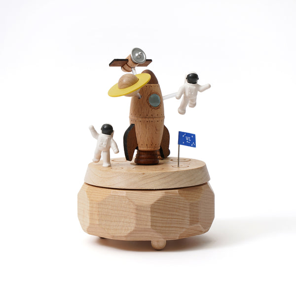 Spacewalk Wooden Music Box