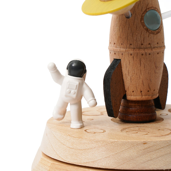 Spacewalk Wooden Music Box