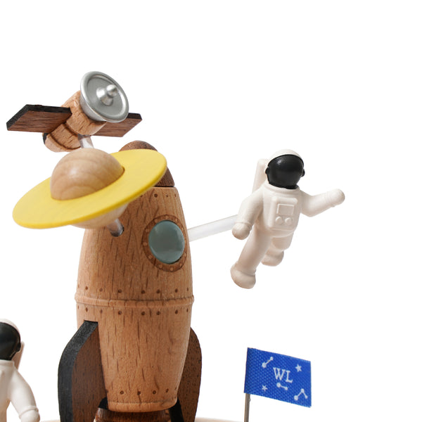 Spacewalk Wooden Music Box