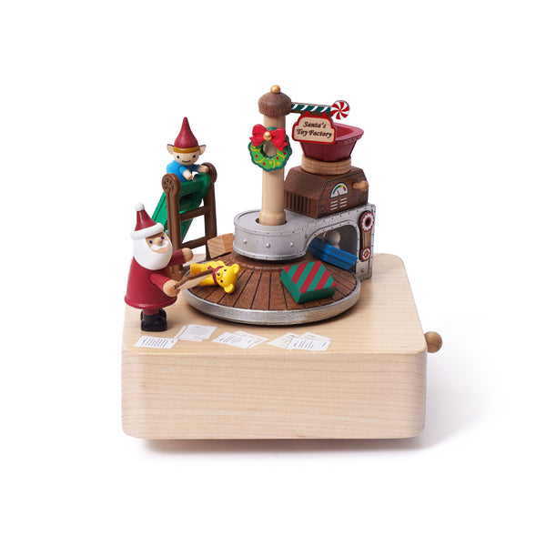 Christmas Gift Factory Wooden Music Box