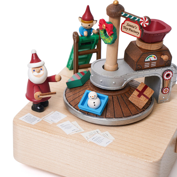 Christmas Gift Factory Wooden Music Box