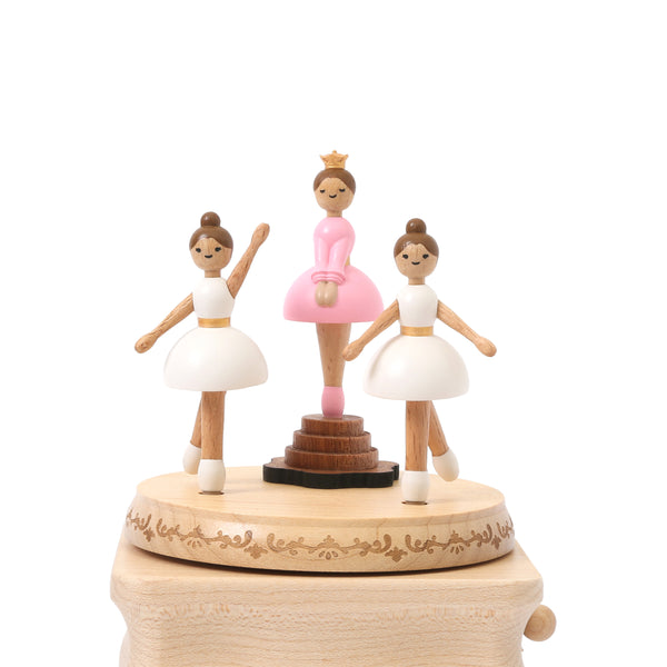 Ballet Performance Wooden Music Box