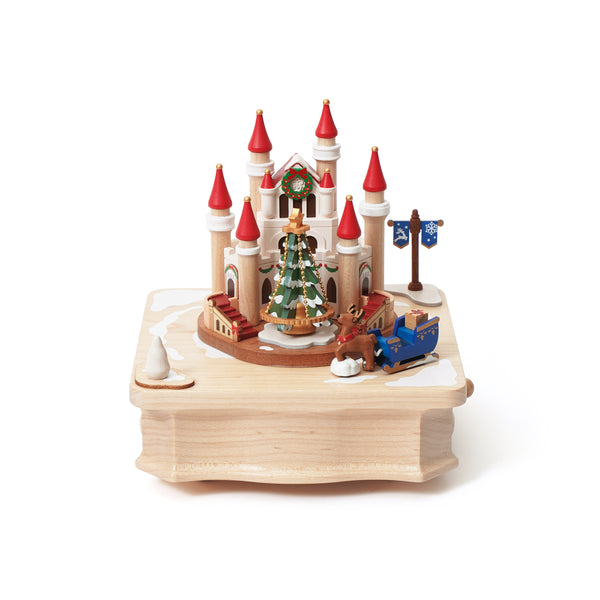 Christmas Castle Wooden Music Box