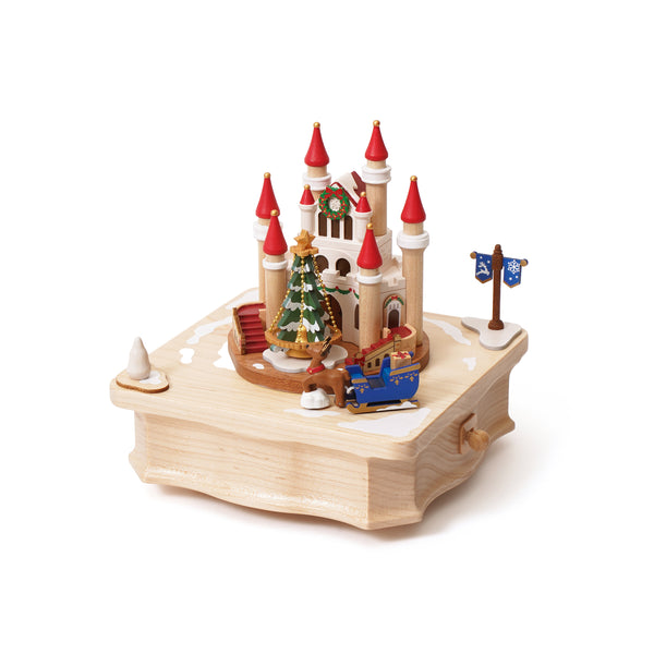 Christmas Castle Wooden Music Box