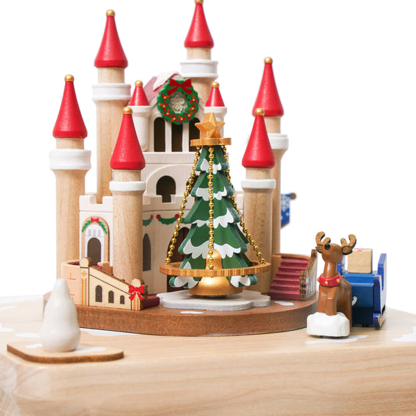 Christmas Castle Wooden Music Box
