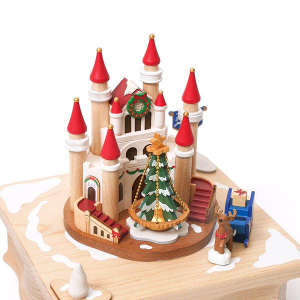 Christmas Castle Wooden Music Box