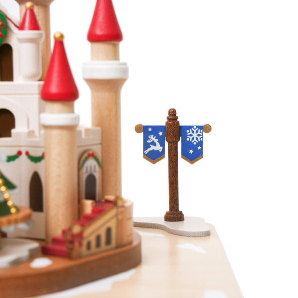 Christmas Castle Wooden Music Box