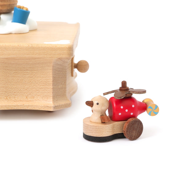 Hot Air Balloon Party Wooden Music Box