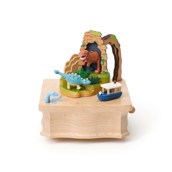 Dinosaur Jungle Cruise Wooden Music Box
