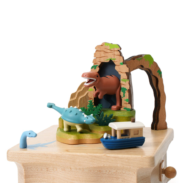 Dinosaur Jungle Cruise Wooden Music Box