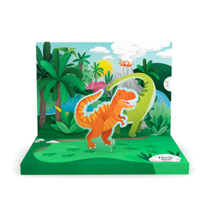 Dinosaur Adventure Pop- Up Interactive Music Card