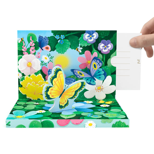 Nature's Symphony: The Butterfly Music Box Card