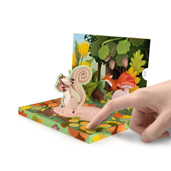 Nature's Symphony: The Squirrel Music Box Card