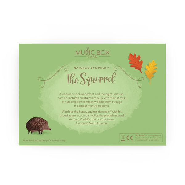 Nature's Symphony: The Squirrel Music Box Card
