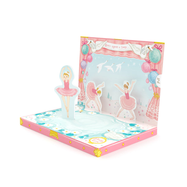 Ballerina Dream Music Box Card Pink