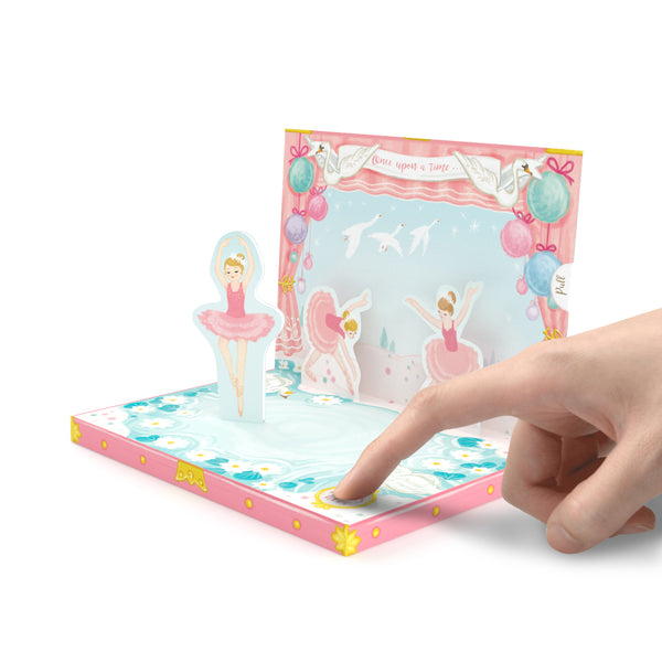 Ballerina Dream Music Box Card Pink