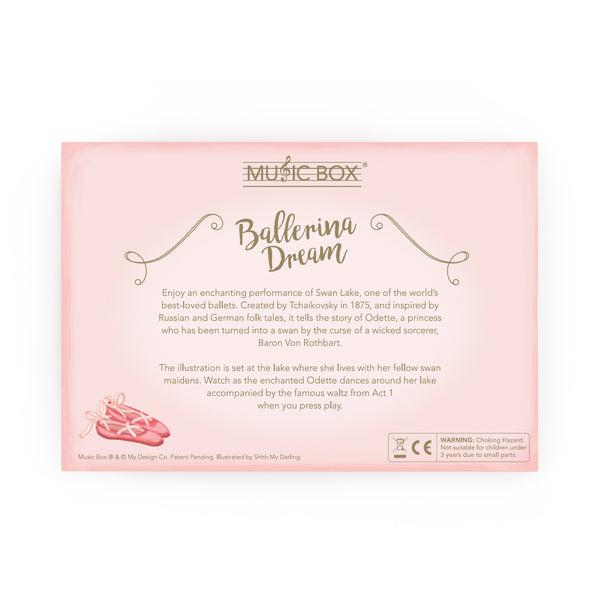 Ballerina Dream Music Box Card Pink