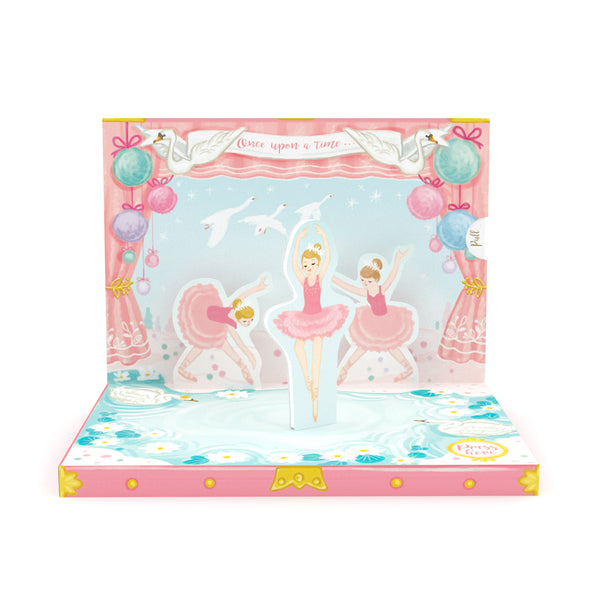 Ballerina Dream Music Box Card Pink