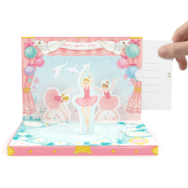Ballerina Dream Music Box Card Pink