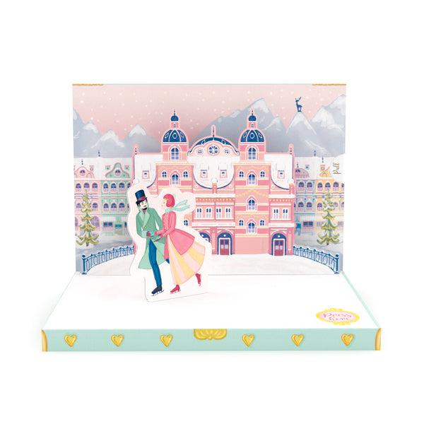 Winter's Dream Music Box Card Couple