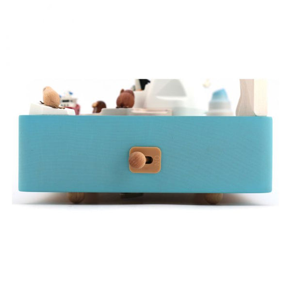 Antarctic Wooden Music Box In Blue