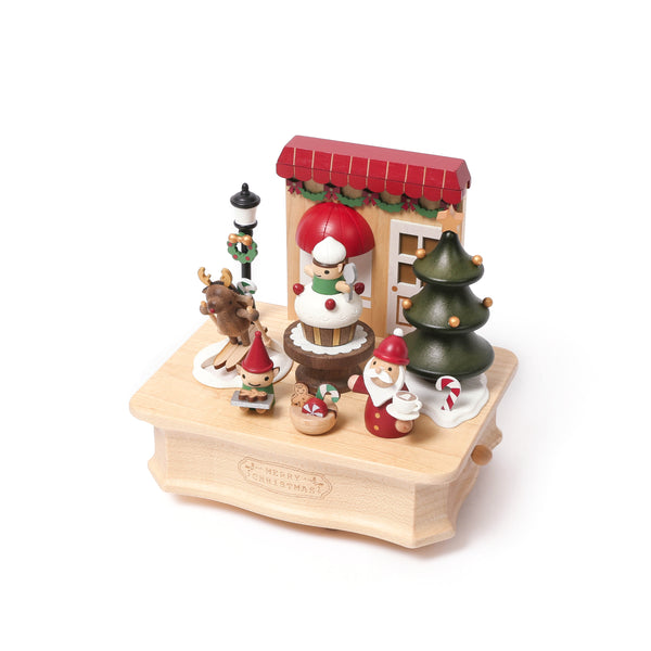 Festive Tea Party Wooden Music Box