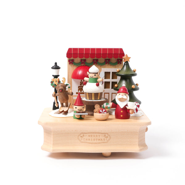 Festive Tea Party Wooden Music Box