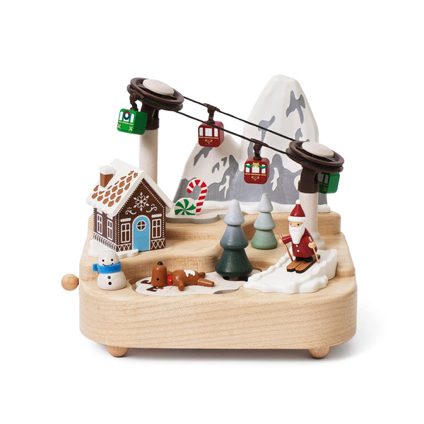 Christmas Gondola Wooden Music Box