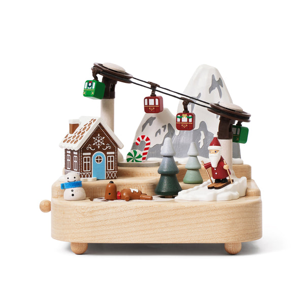 Christmas Gondola Wooden Music Box