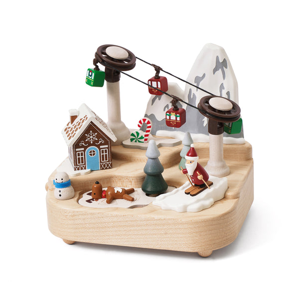 Christmas Gondola Wooden Music Box