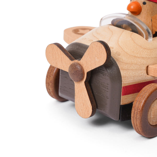 Bird Monoplane Wooden Music Box