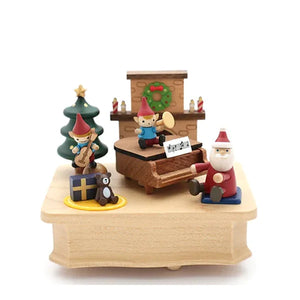 A Christmas Concert Wooden Music Box 