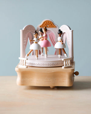 Ballerina Wooden Music Box