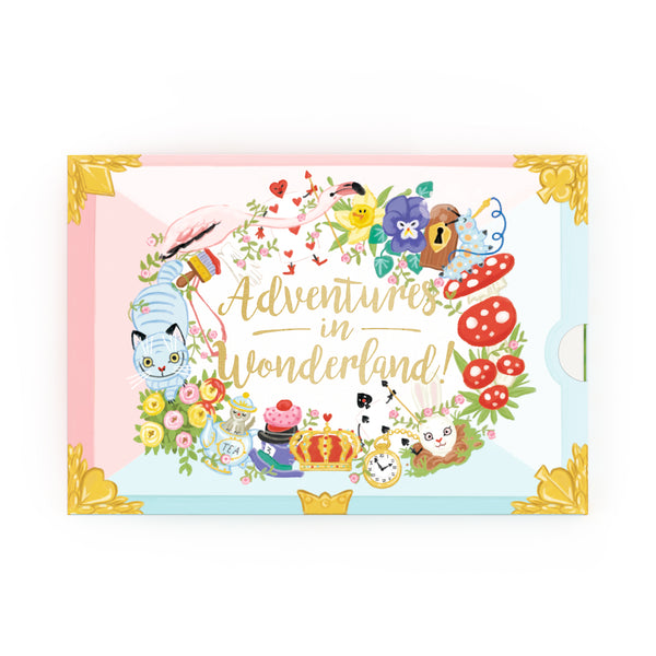 Adventures In Wonderland Music Box Card