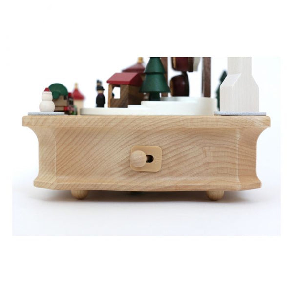 Christmas Market Wooden Music Box