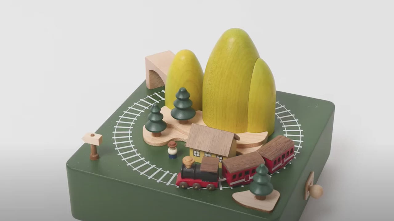 London Bus Wooden Music Box