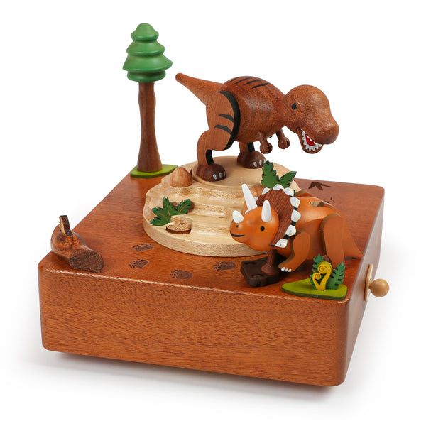 T-Rex Wooden Music Box