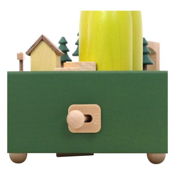 Evergreen Train Wooden Music Box