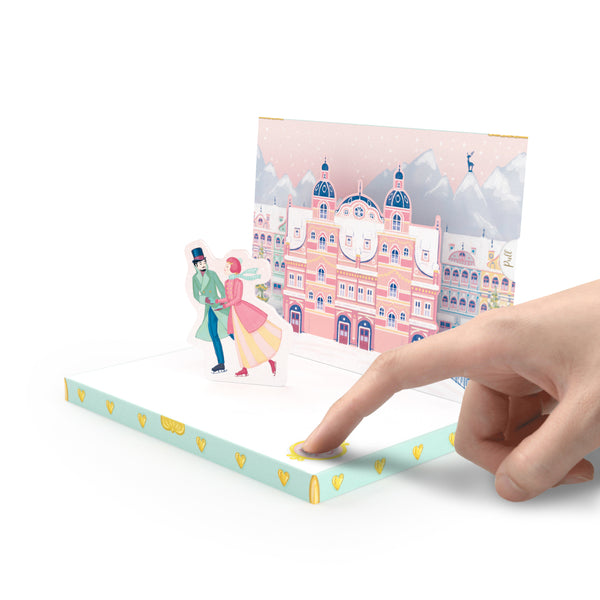 Winter's Dream Music Box Card Couple