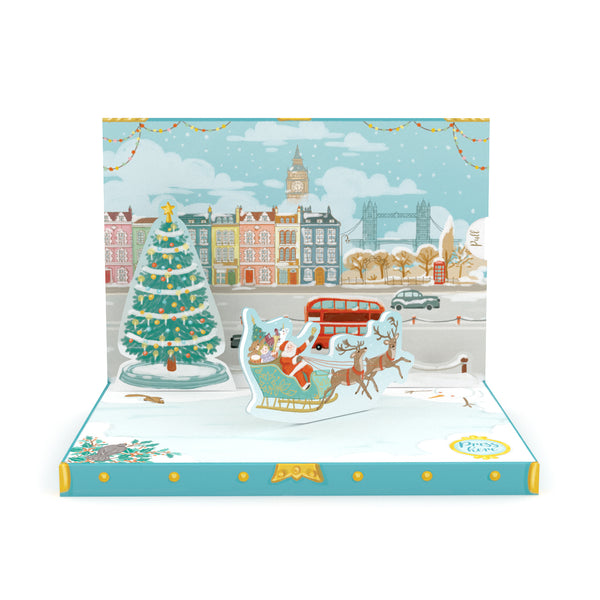 Christmas In London Music Box Card