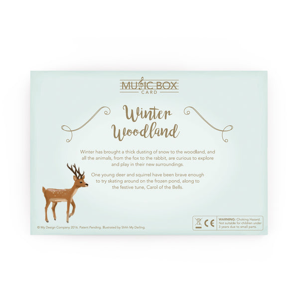 Winter Woodland Music Box Card