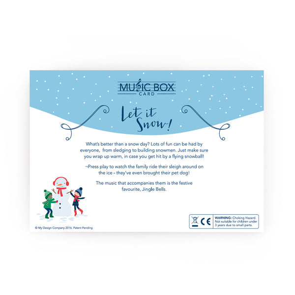 Let it Snow Music Box Card