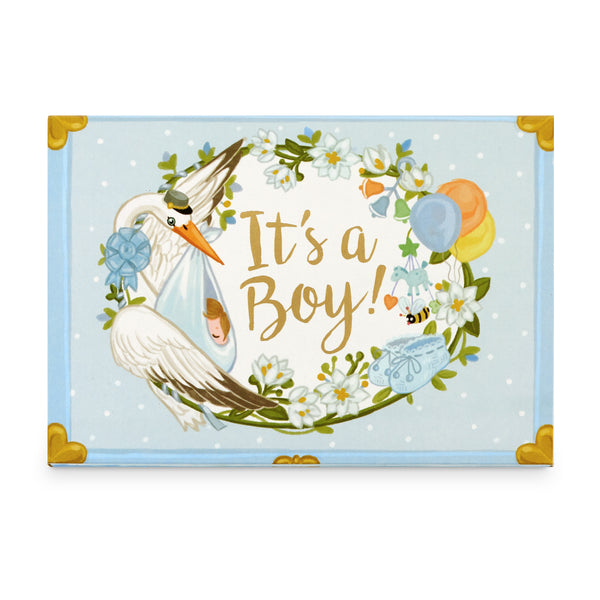 It's A Boy Music Box Card