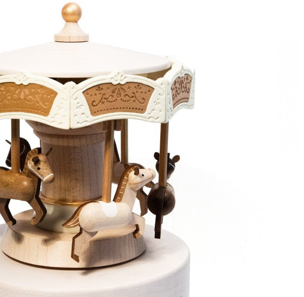 Carousel Wooden Music Box