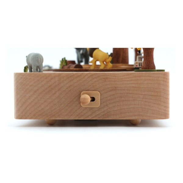 Safari Wooden Music Box